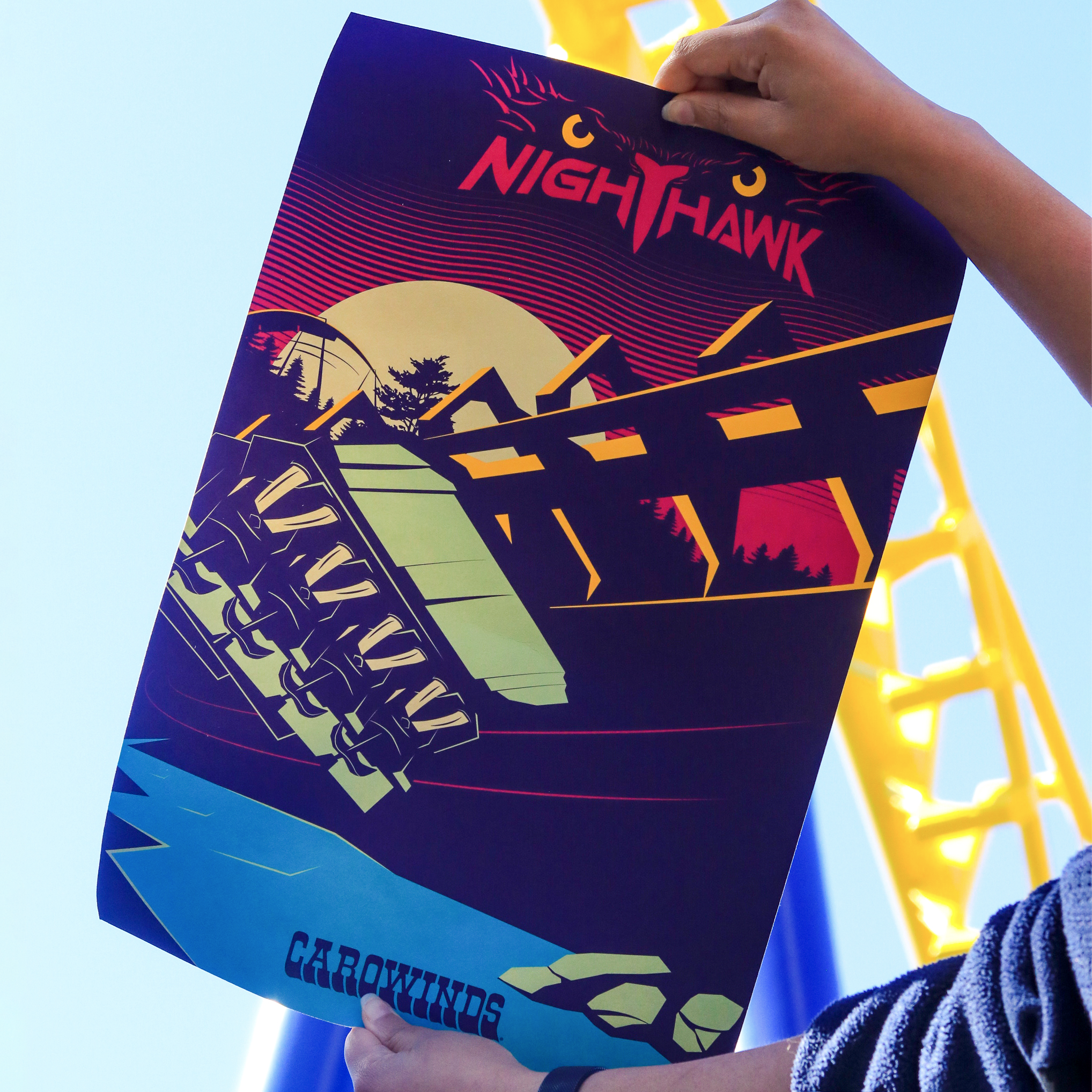 Carowinds NightHawk Poster