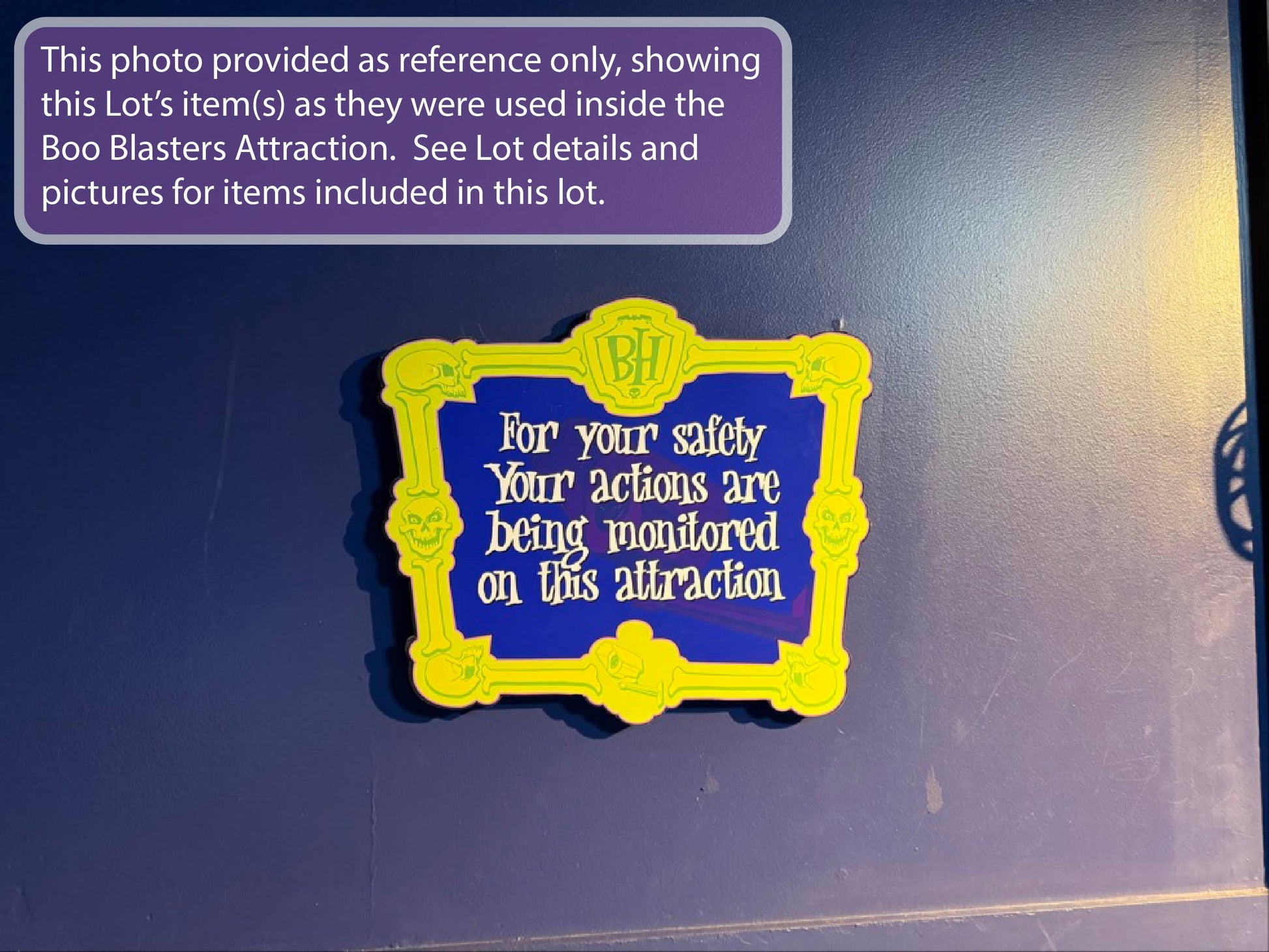 Lot # 4 – Boo Blasters Safety and Exit Signs - Queue Reference 4.1