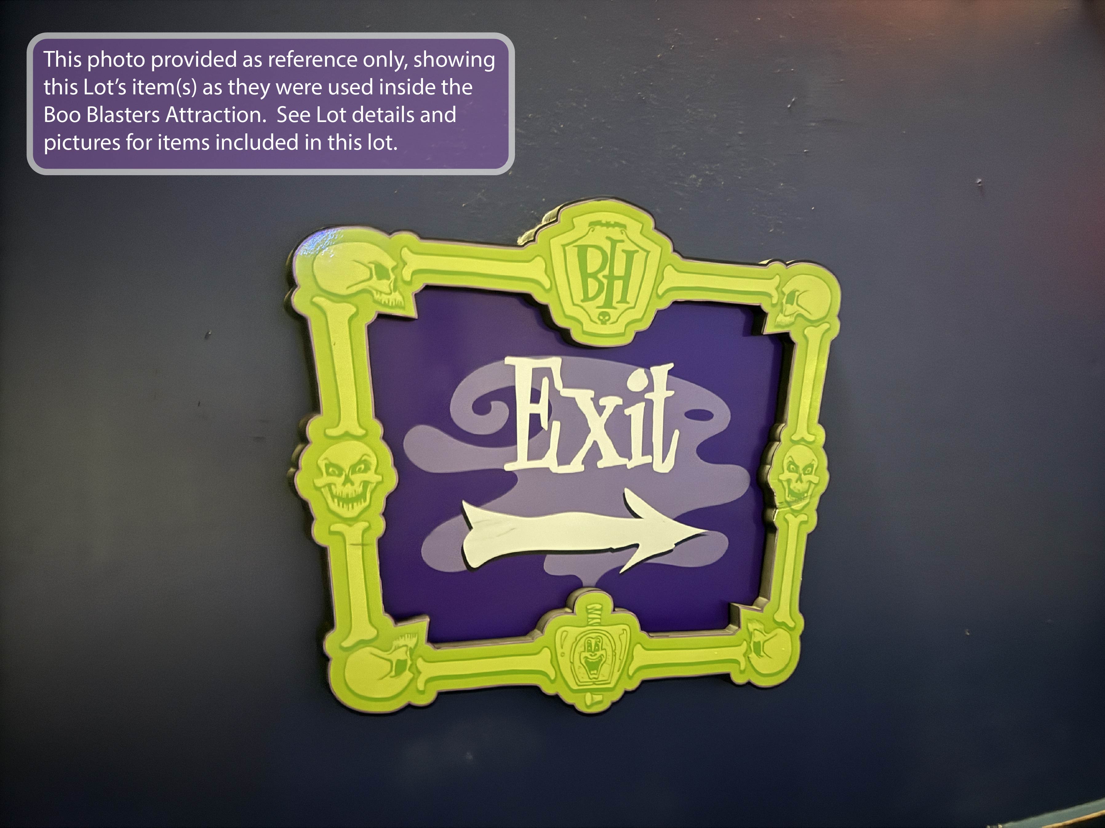 Lot # 5 – Boo Blasters Behavior and Exit Signs - Queue Reference 8.1