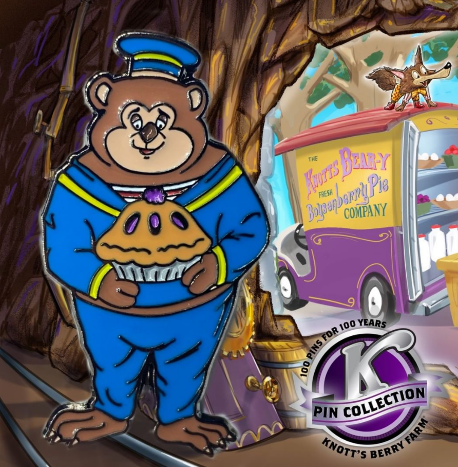 Knott's Berry Farm Boysen Bear-y Tales Collectible Pin