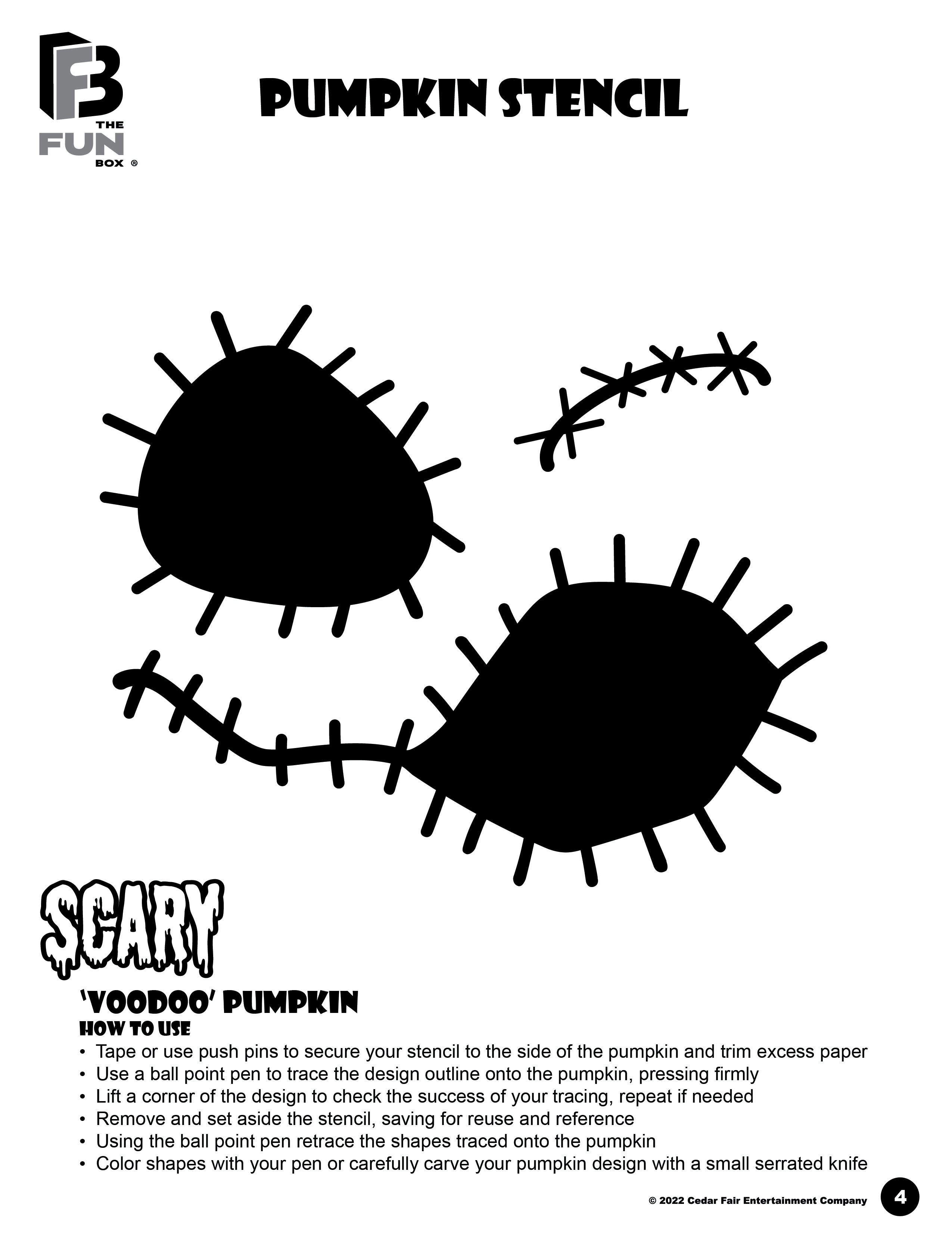 Knott's Berry Farm Custom Pumpkin Carving Stencils
