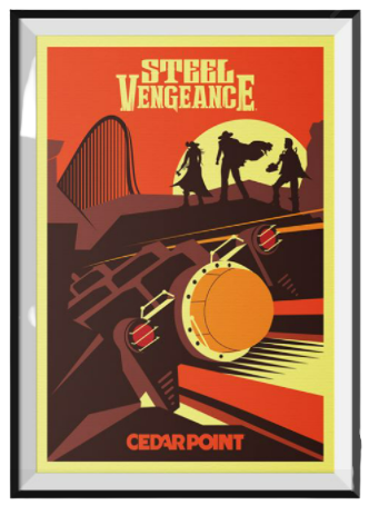 Cedar Point Steel Vengeance Poster