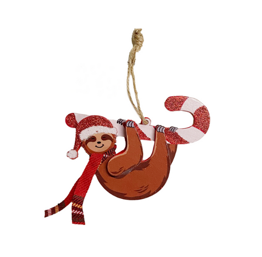 HOLIDAY IN THE PARK  SLOTH ORNAMENT
