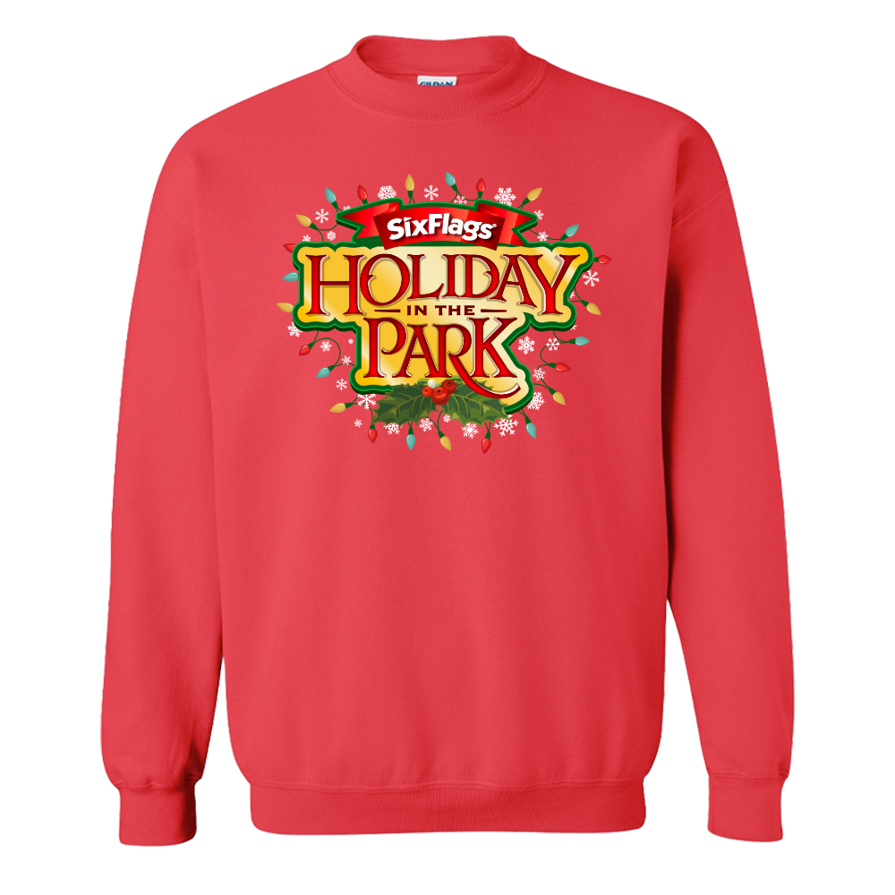 Holiday in the Park Unisex Sweatshirt - Red