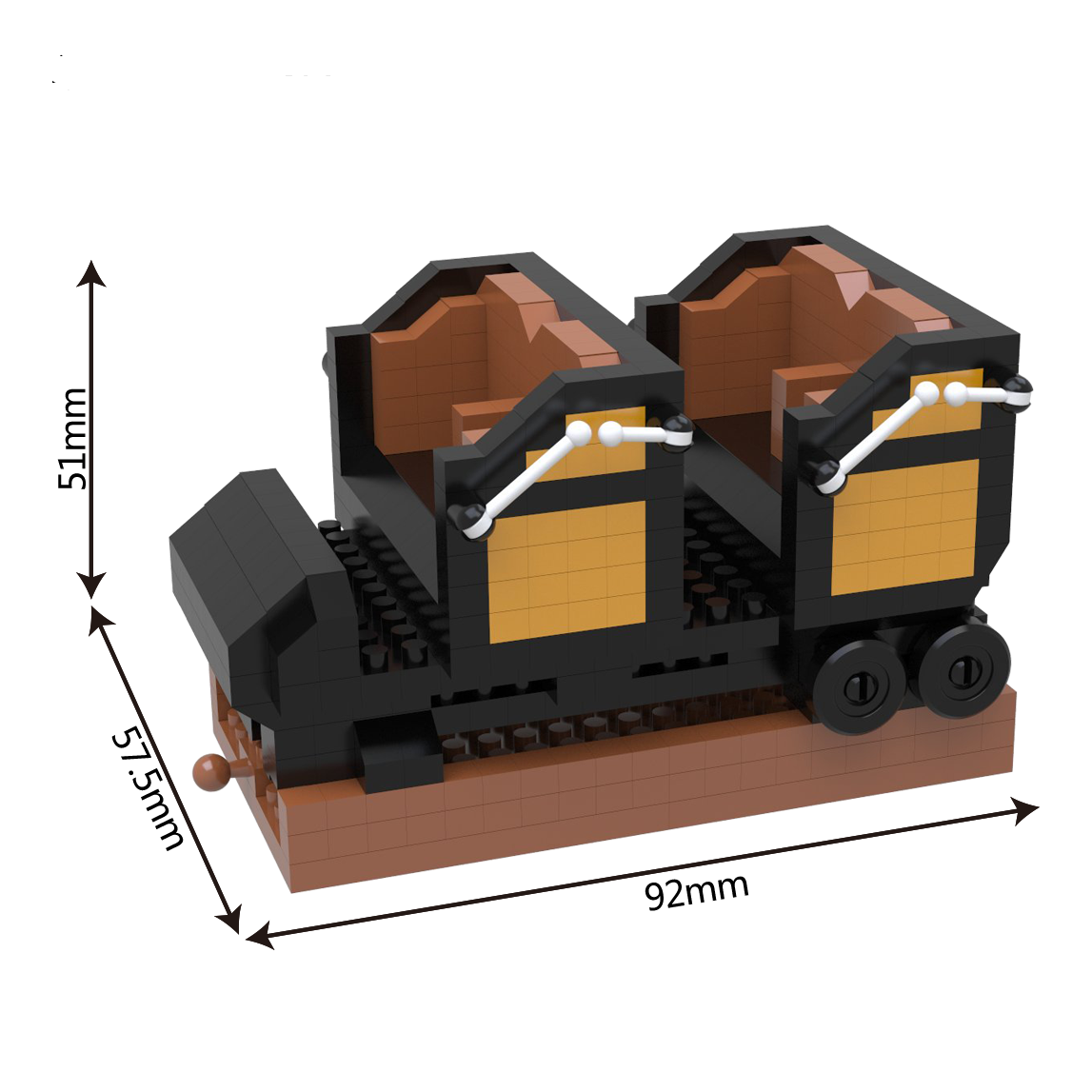 Cedar Point Steel Vengeance Trailing Car Mini Block