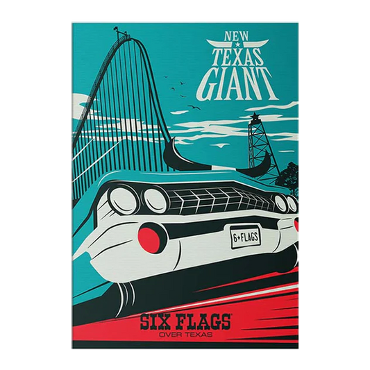 Six Flags Over Texas x Made to Thrill - New Texas Giant Poster