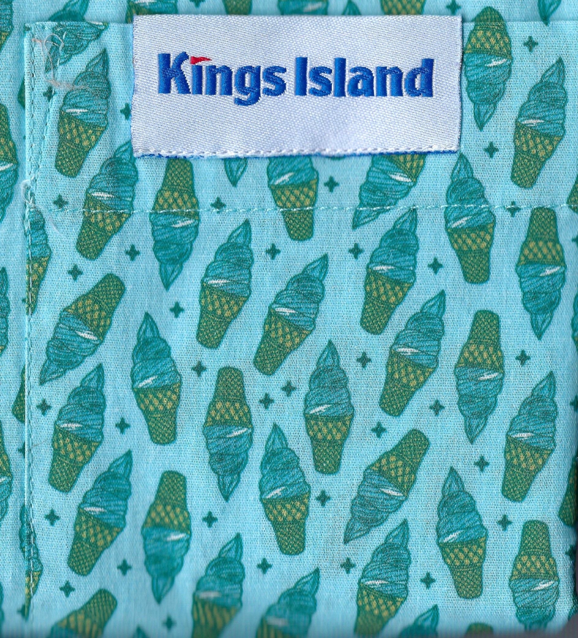 KINGS ISLAND BLUE ICE CREAM CAMP SHIRT
