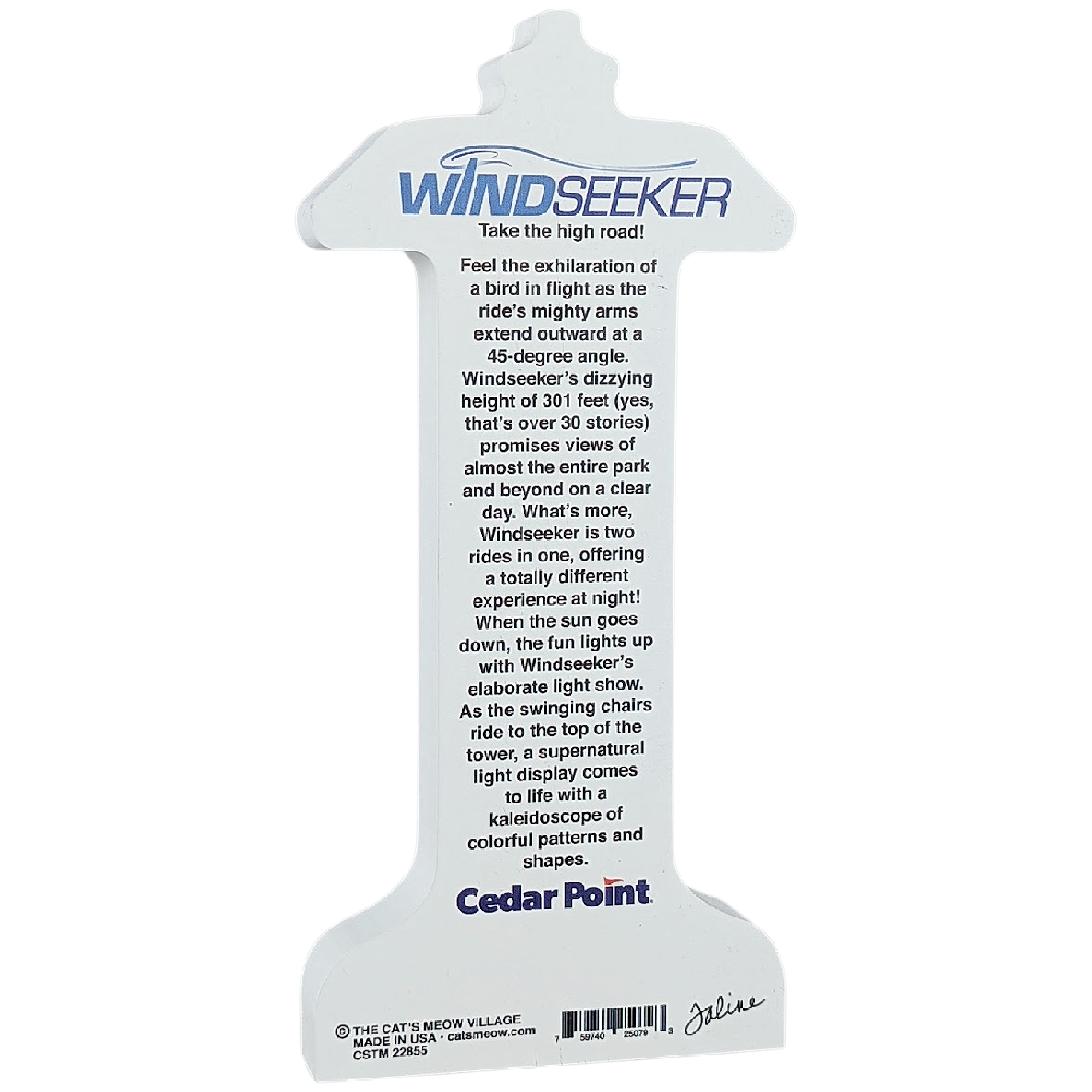 Cedar Point Cat's Meow Windseeker Shelf Sitter