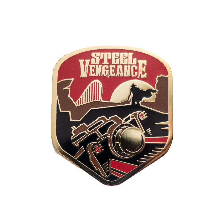 Cedar Point Steel Vengeance Enamel Pin