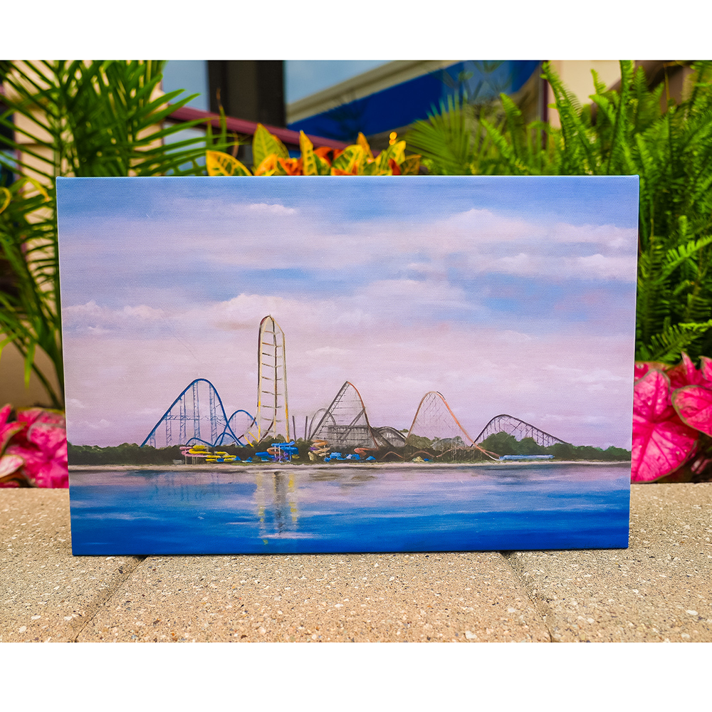 Cedar Point "Cedar Sky" 24x36 Canvas Print by Tina Husted - All Proceeds to Charity