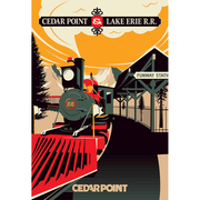 Cedar Point CP & LE Railroad Poster
