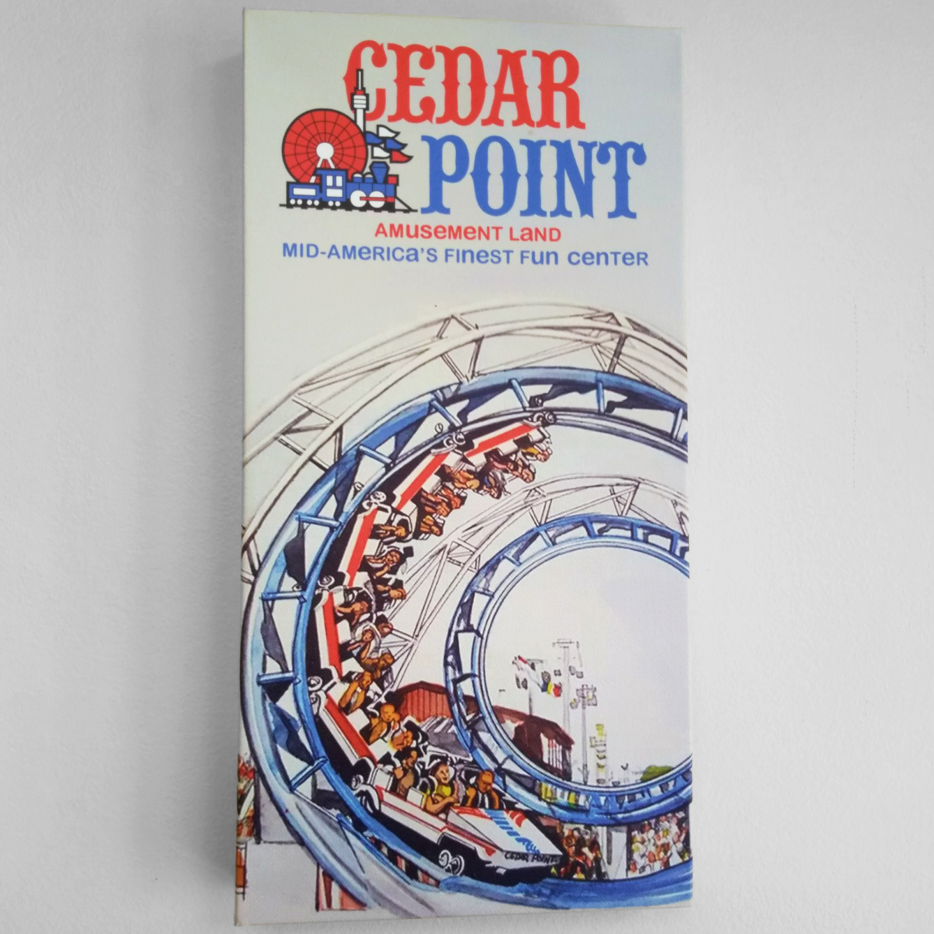 Cedar Point Corkscrew Canvas Art