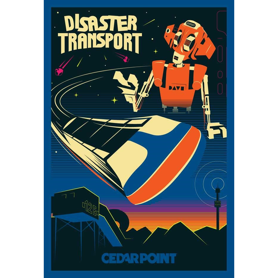 Cedar Point Disaster Transport Poster