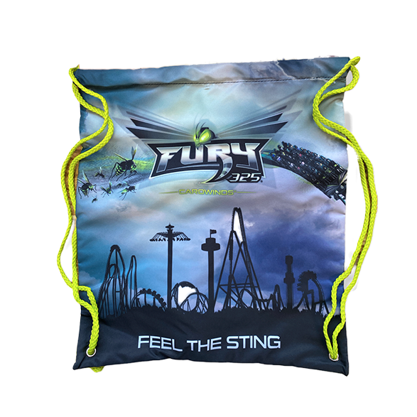 Carowinds Fury 325 Drawstring Backpack