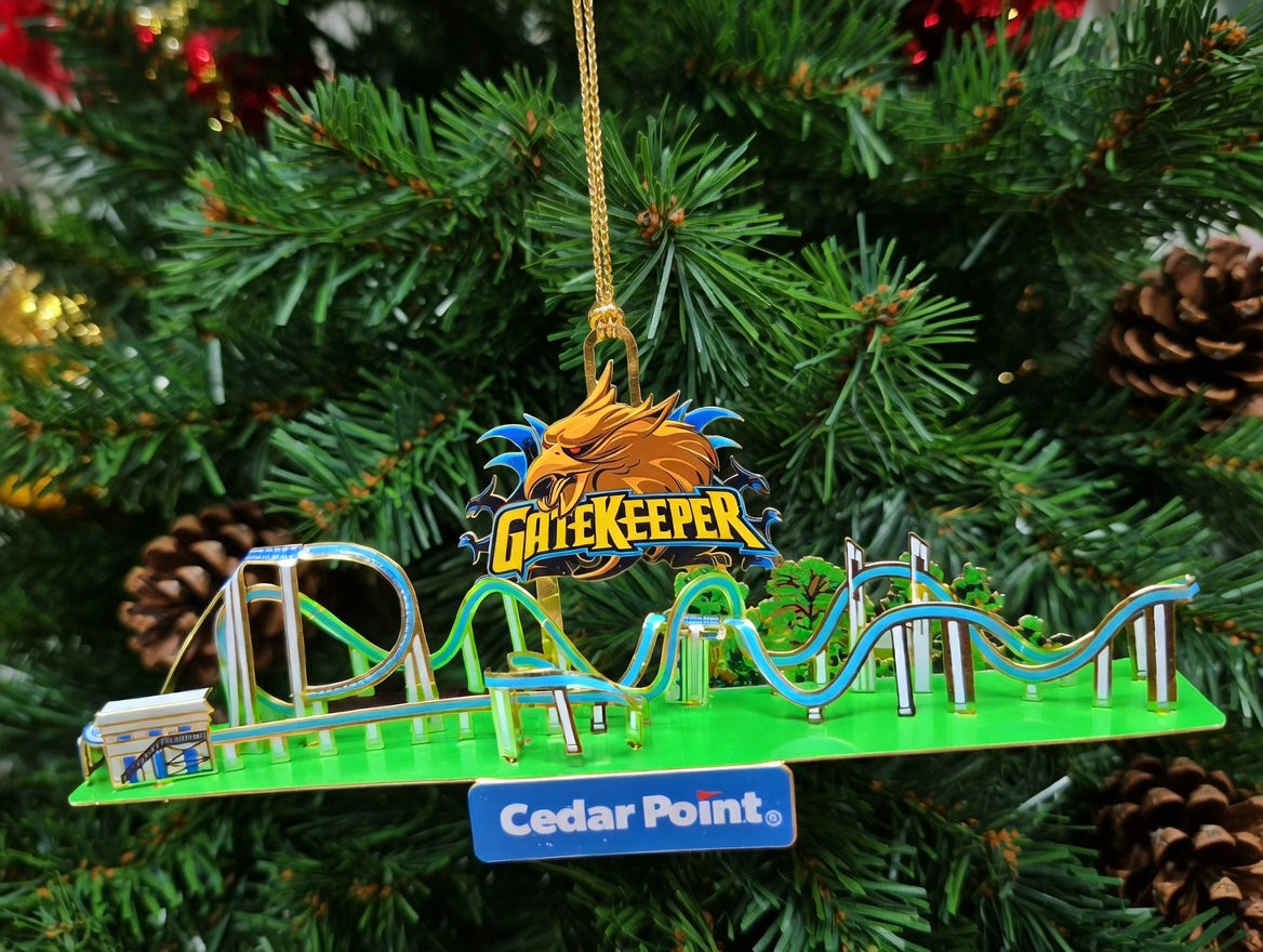 Cedar Point GateKeeper Brass Ornament
