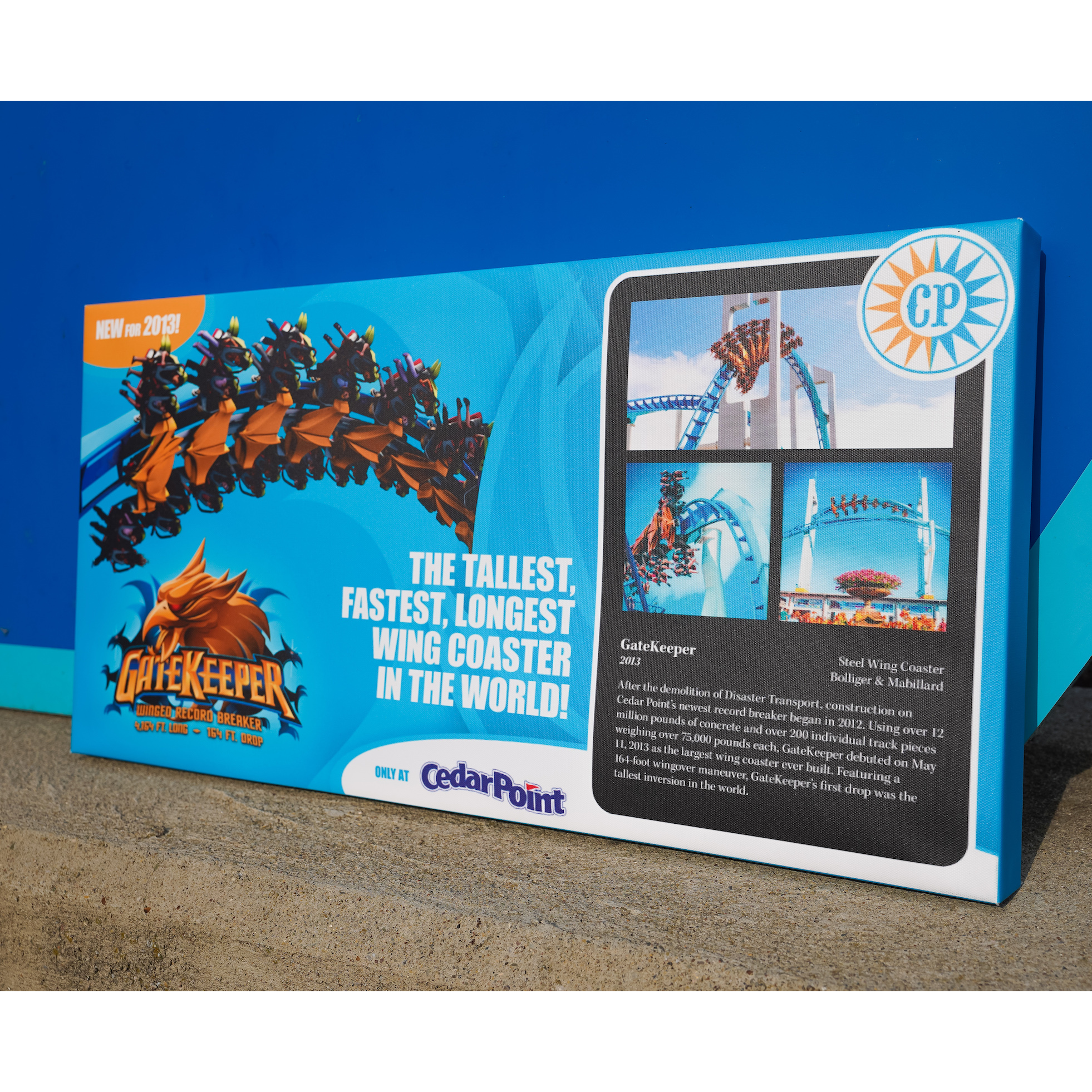 Cedar Point GateKeeper Canvas Art
