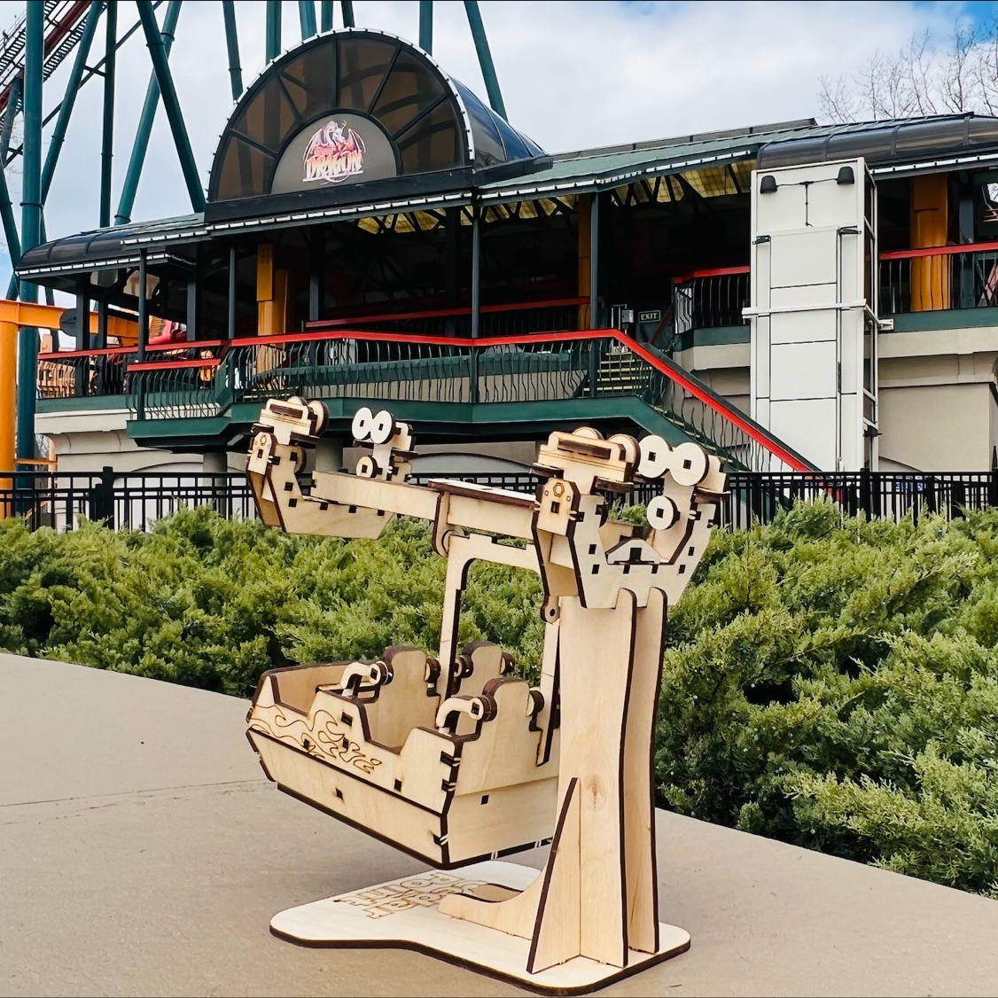 Cedar Point Iron Dragon Coaster Cutout