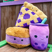 Knott's Berry Farm 15" Boysenberry Boba Tea Dessert Plush