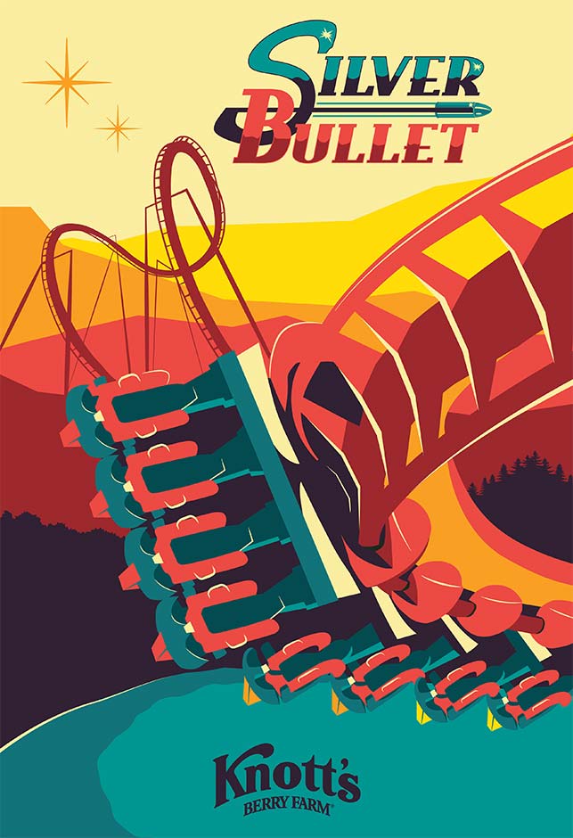 Knott's Berry Farm Silver Bullet Poster – FUN MERCHANDISE ONLINE SHOP
