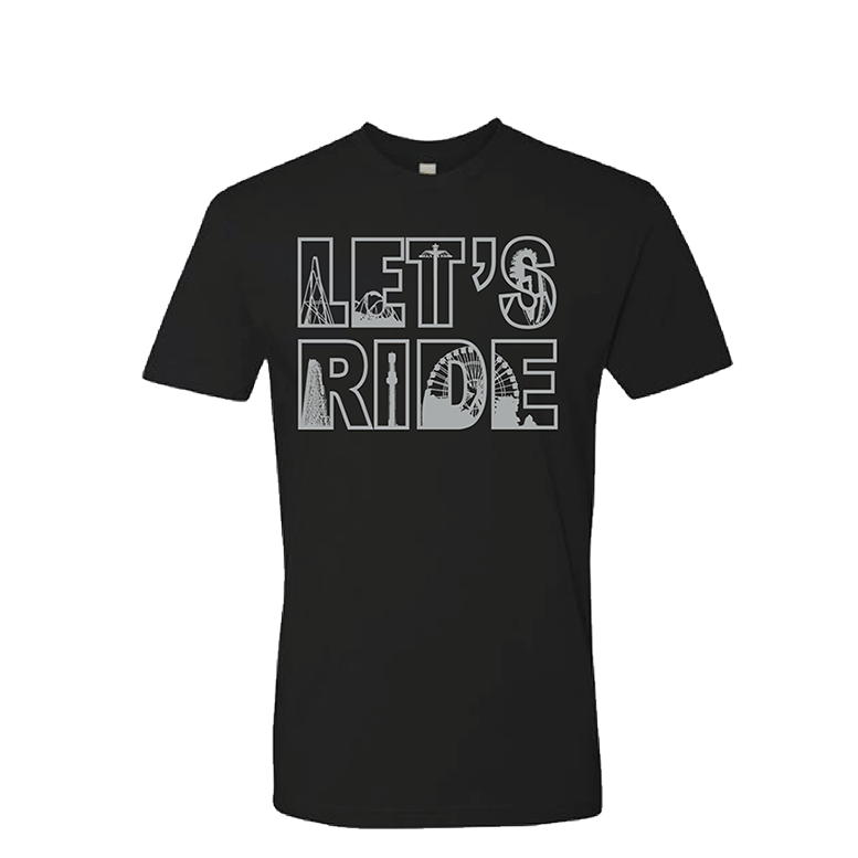 Let's Ride Lettering Let's Ride Coaster Tee – FUN MERCHANDISE ONLINE SHOP