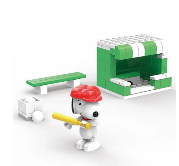 PEANUTS® Snoopy Baseball Building Bricks Set