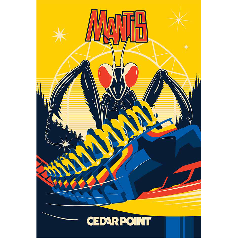 Cedar Point Mantis Poster