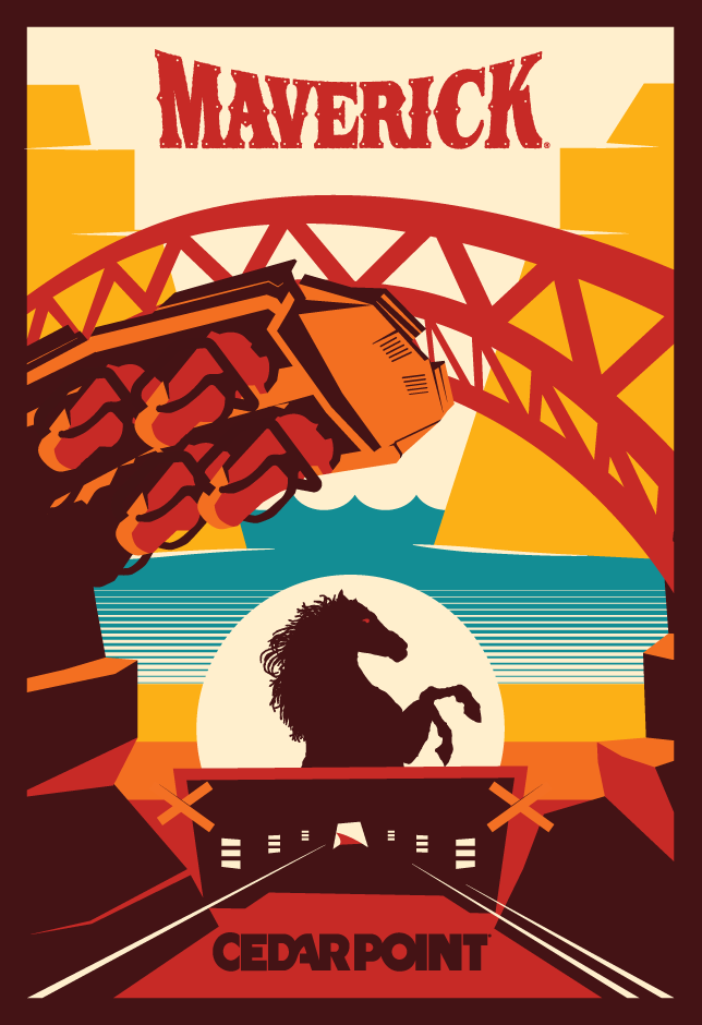 Cedar Point Maverick Poster