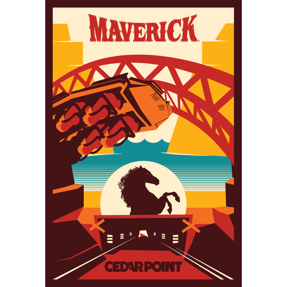 Cedar Point Maverick Poster