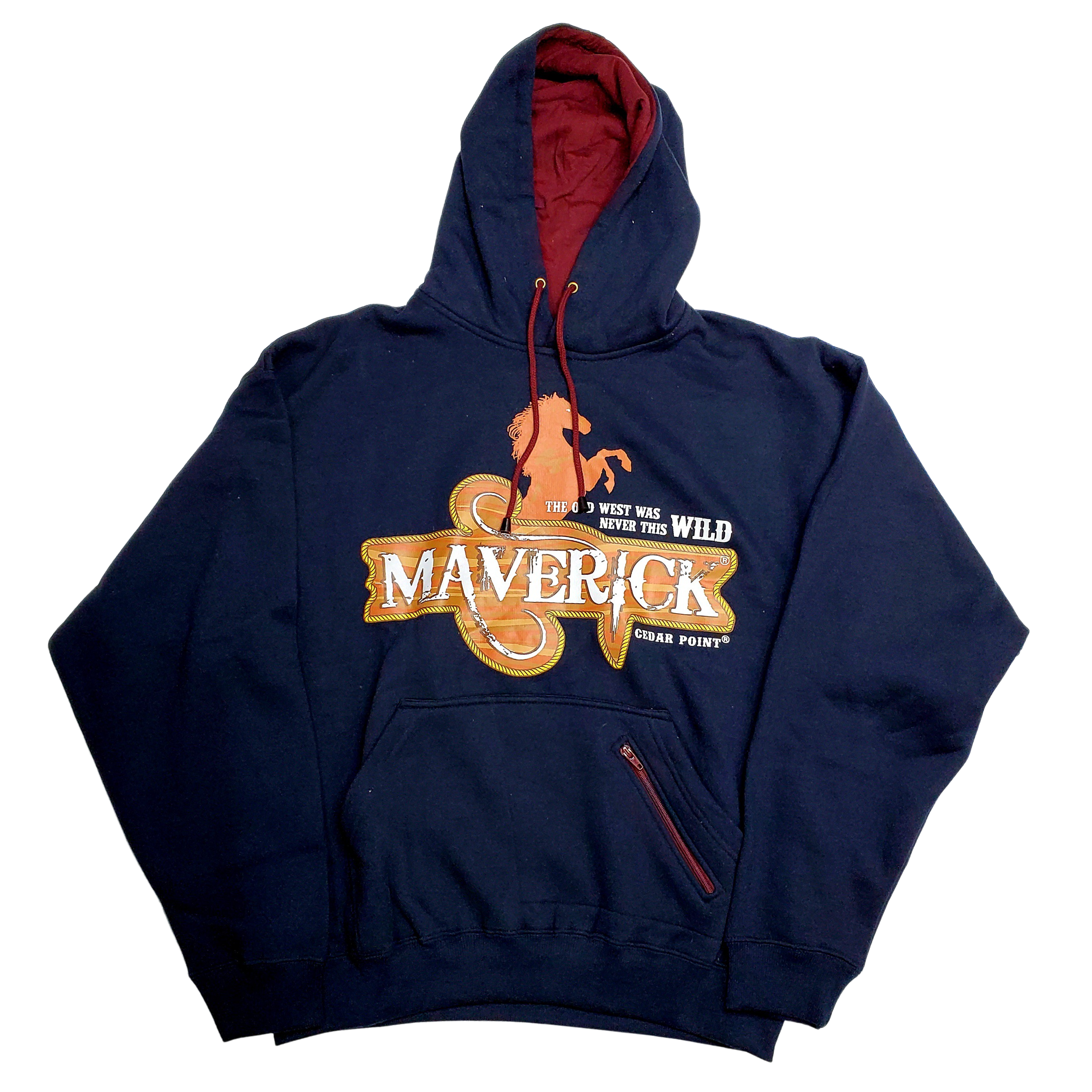 Cedar Point Maverick Zipper Pocket Hooded Sweatshirt – FUN MERCHANDISE ...