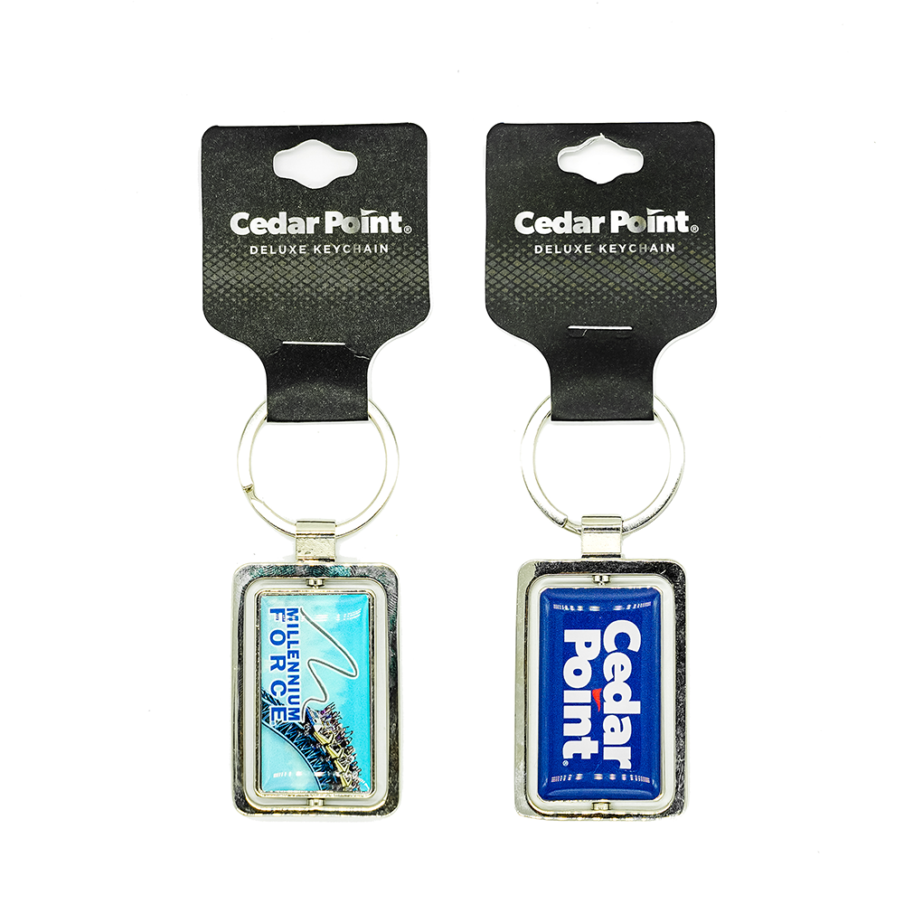 Cedar Point Millennium Force Spinner Keychain