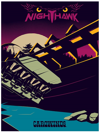 Carowinds NightHawk Poster