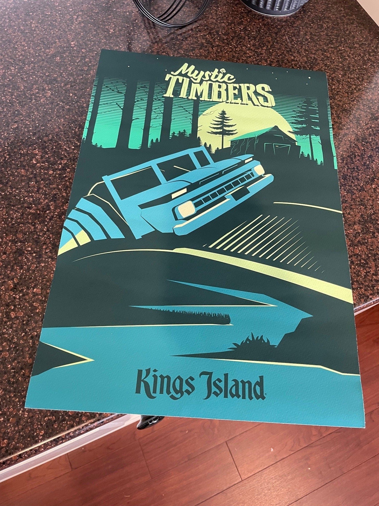 Kings Island Mystic Timbers Poster