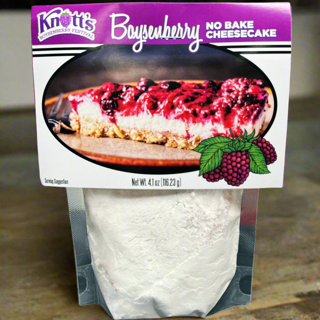 Knott's Berry Farm Boysenberry No Bake Cheesecake