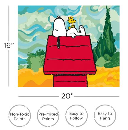 PEANUTS® Snoopy Chill Art by Numbers – FUN MERCHANDISE ONLINE SHOP
