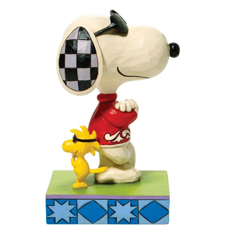 SNOOPY - もえあん jim shore  ジョークール、スヌーピー&チャーリー PEANUTS® by Jim Shore Enesco Snoopy Joe Cool and Woodstock