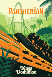 Kings Dominion Pantherian Poster