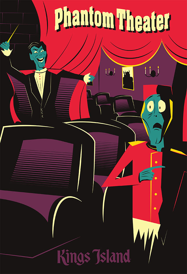 Kings Island Phantom Theater Poster