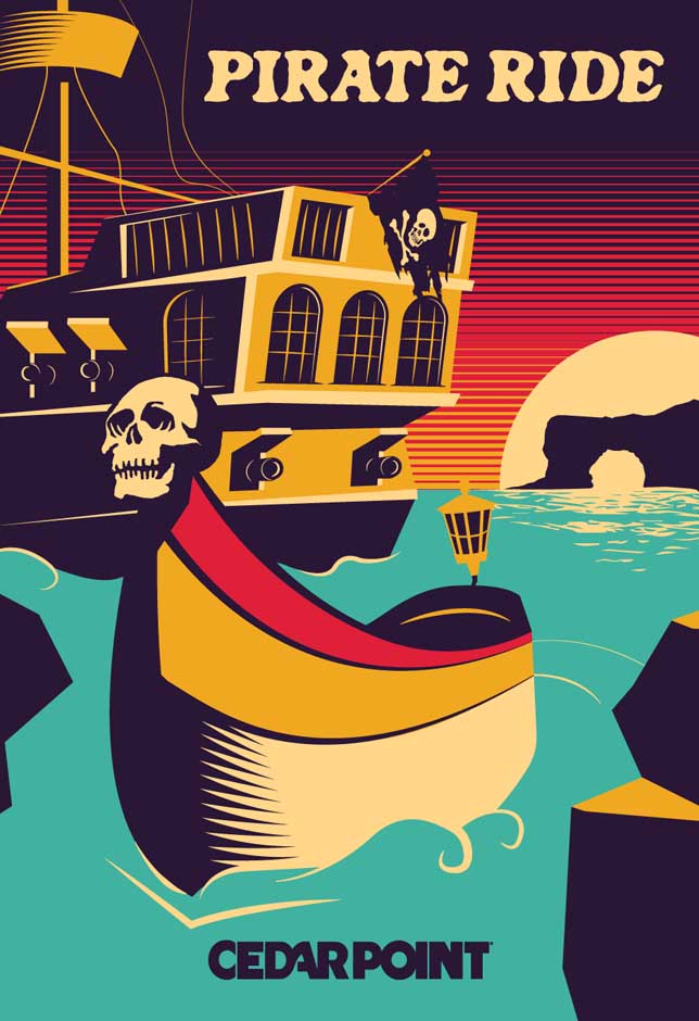 Cedar Point Pirate Ride Limited Edition Poster – FUN MERCHANDISE ONLINE ...