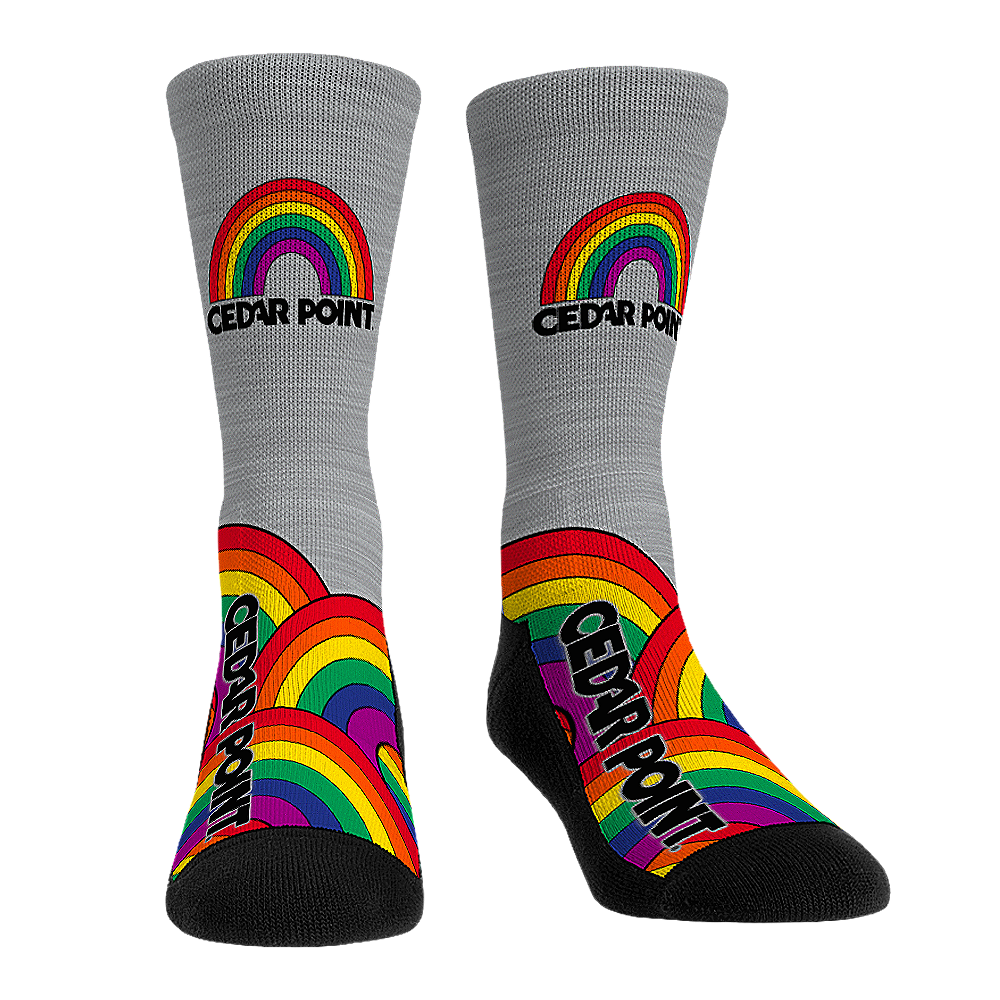 Cedar Point Rainbow Crew Socks – FUN MERCHANDISE ONLINE SHOP