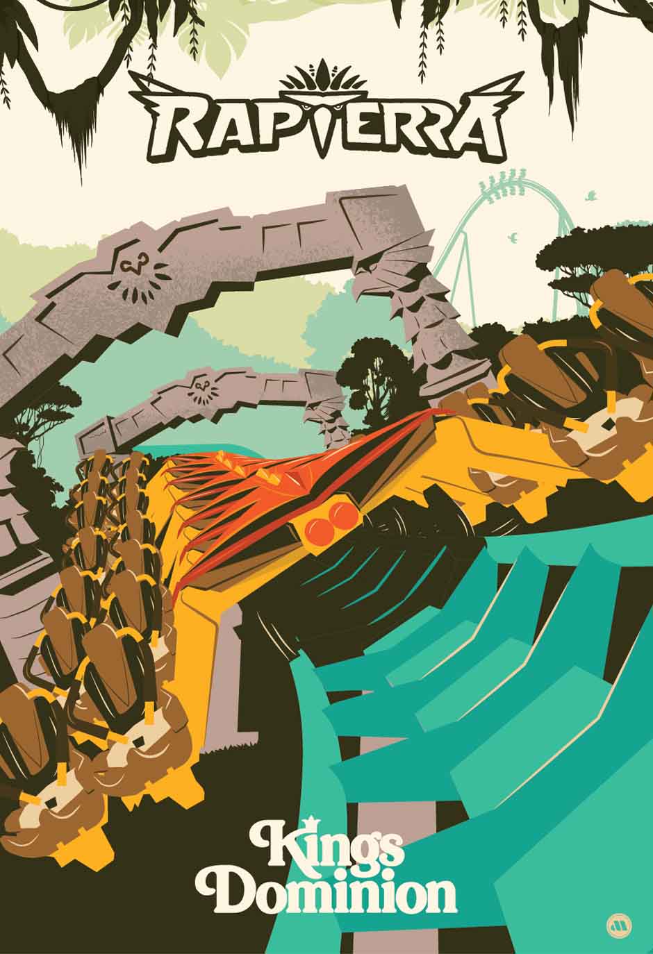 Kings Dominion Rapterra Poster