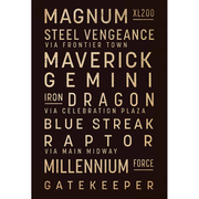 Cedar Point Subway Scroll Poster