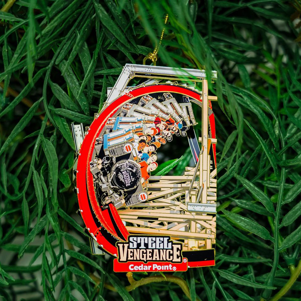 Cedar Point Steel Vengeance Train Brass Ornament – FUN MERCHANDISE
