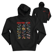 Cedar Point Track Layout Hooded Sweatshirt