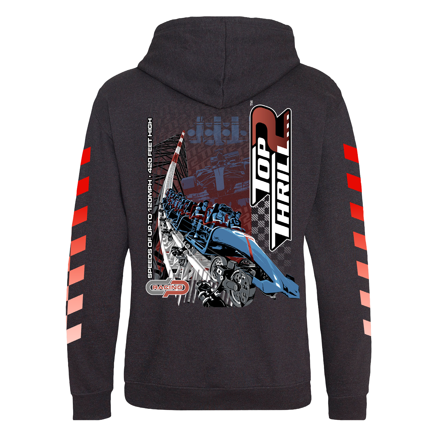 top gear hoodie Cedar Point Top Thrill 2 Hooded Sweatshirt – FUN MERCHANDISE ONLINE SHOP
