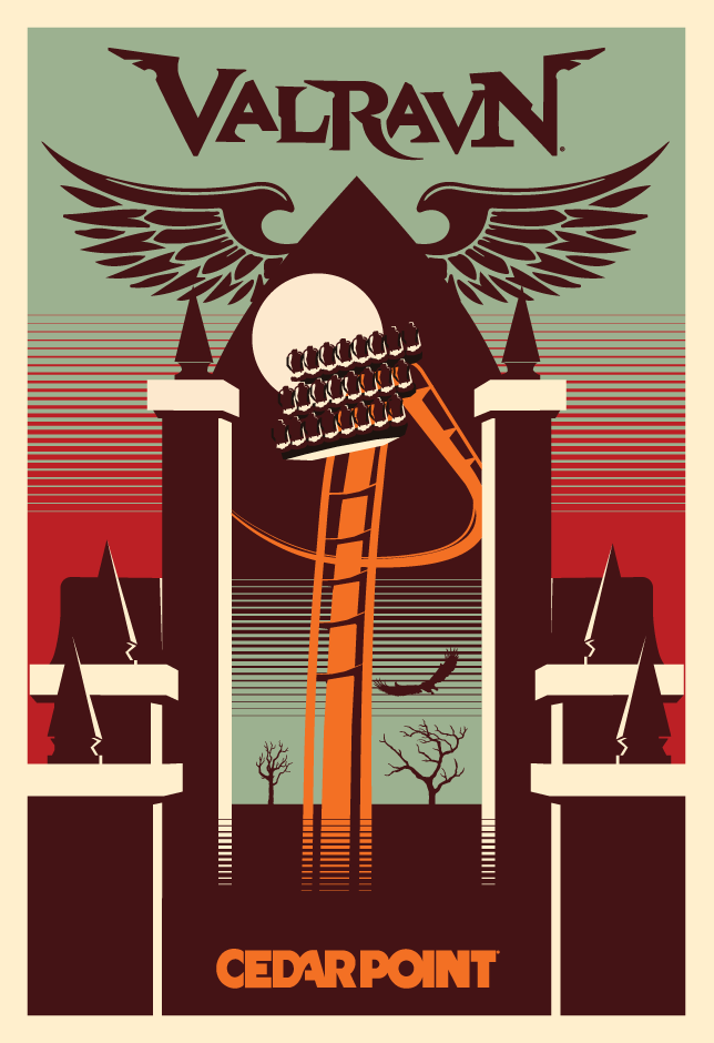 Cedar Point Valravn Poster