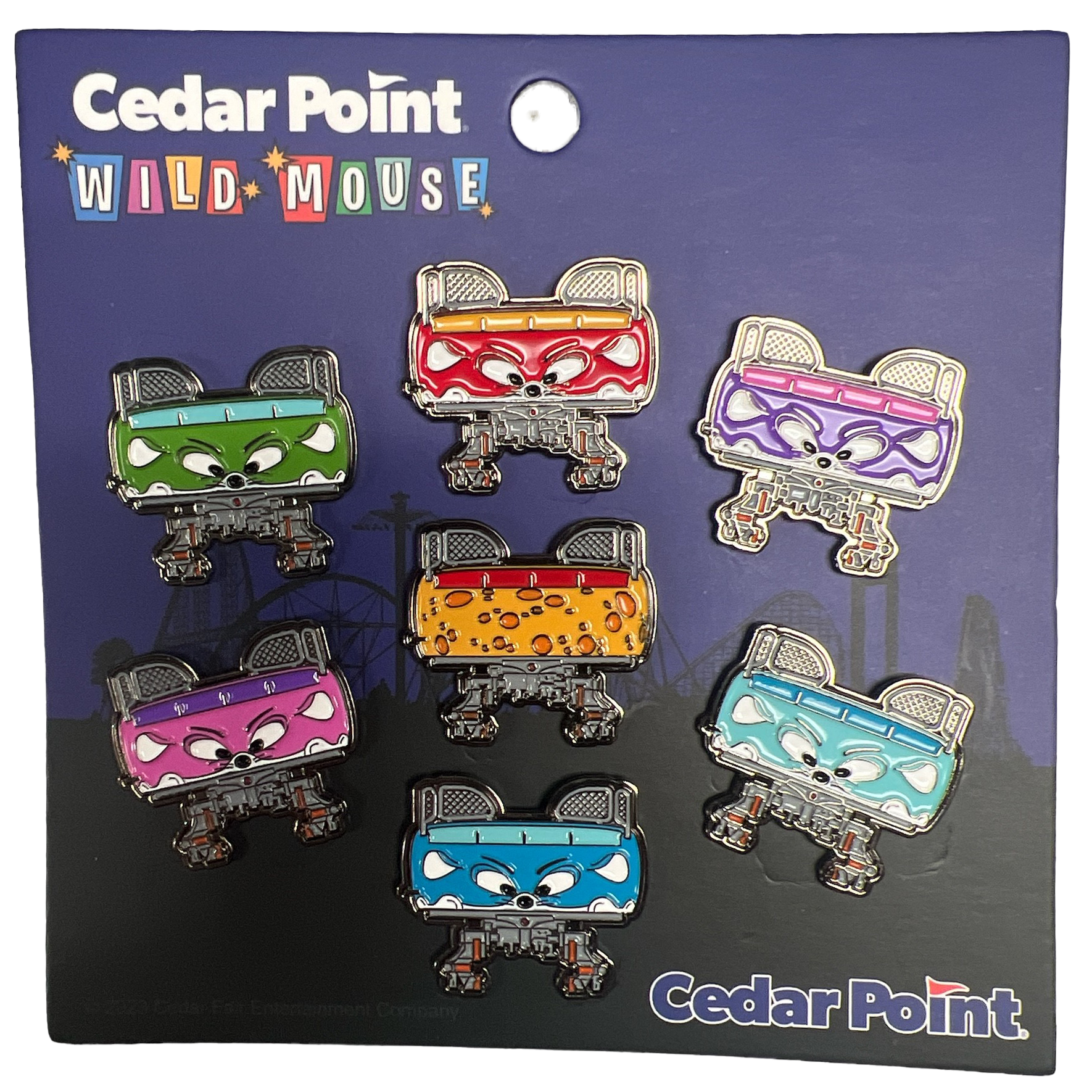 Cedar Point Wild Mouse Pin Set – FUN MERCHANDISE ONLINE SHOP