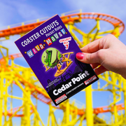 Cedar Point Wild Mouse Green Mini Coaster Cutout