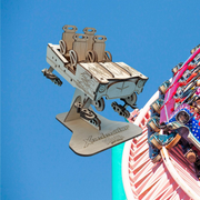 Knott's Berry Farm Xcelerator Wooden Coaster Cutout
