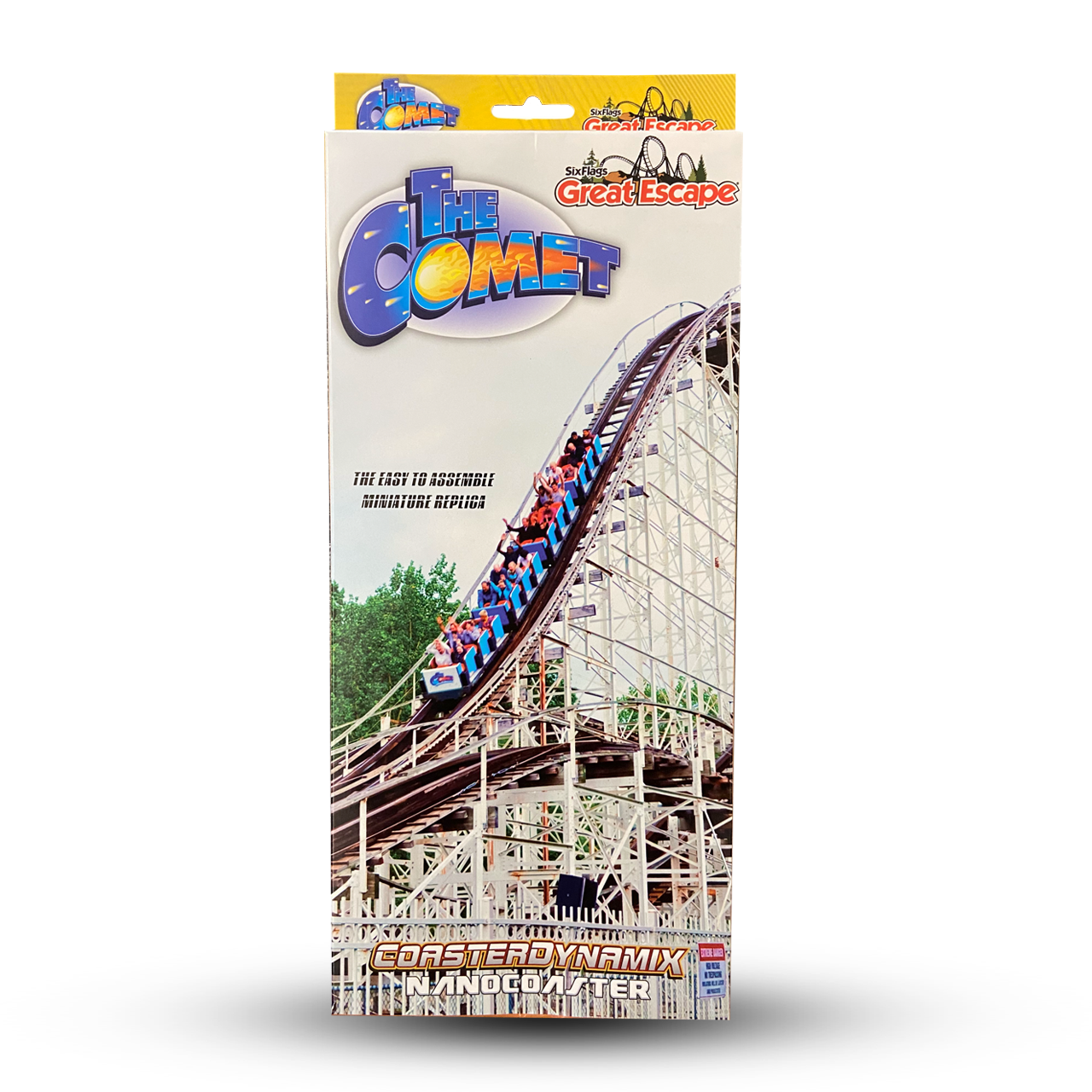 THE COMET THE GREAT ESCAPE SIX FLAGS NANOCOASTER package front
