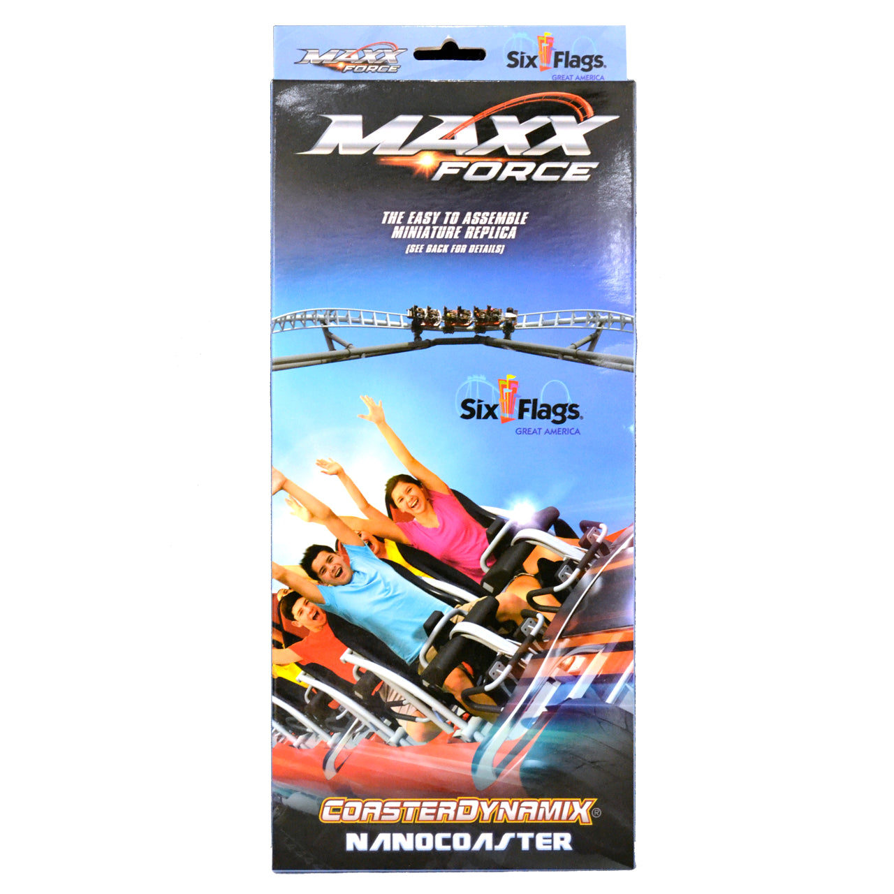 MAXX FORCE SIX FLAGS GREAT AMERICA SIX FLAGS NANOCOASTER PACKAGE